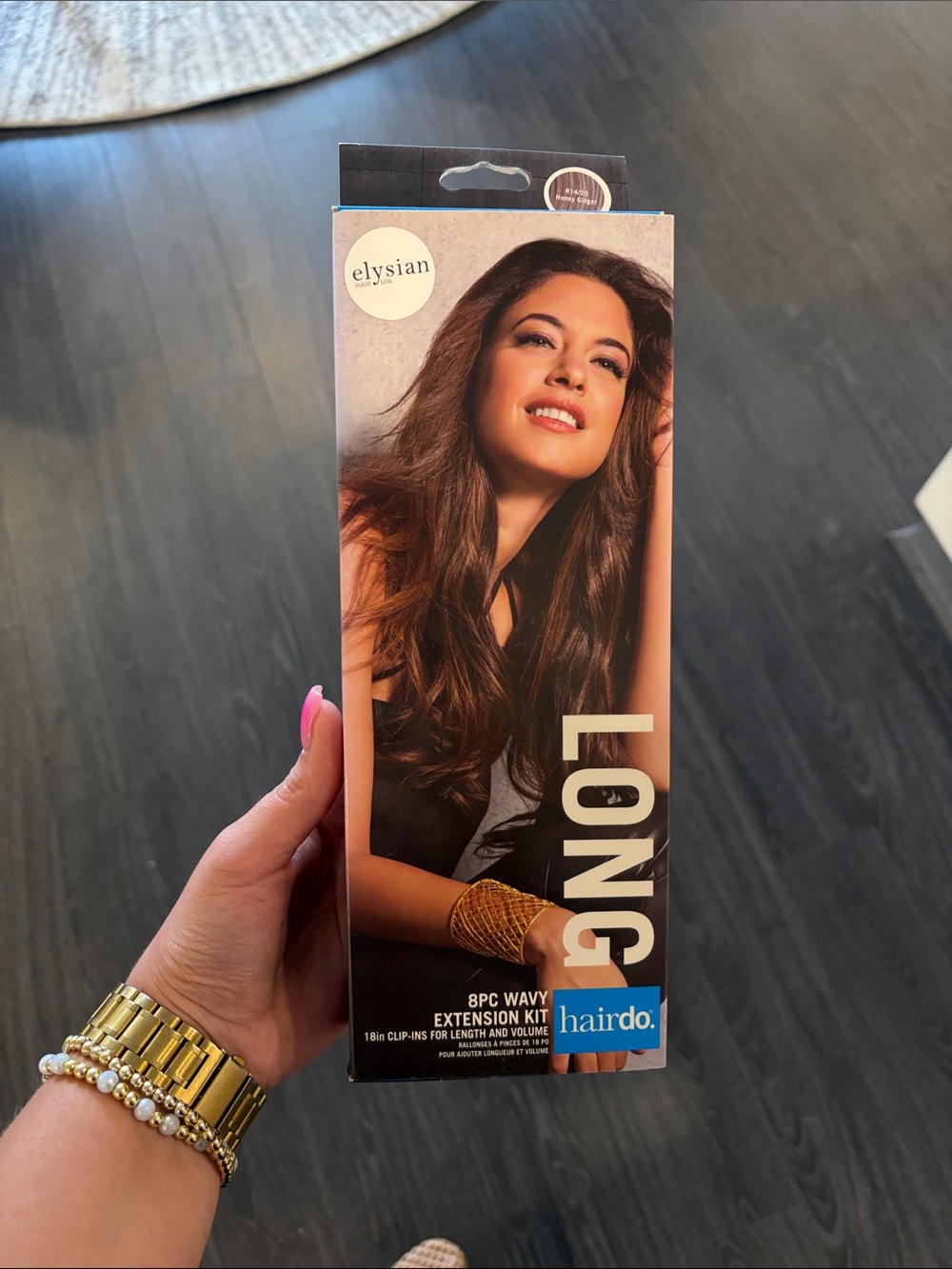 Elysian Long 8PC Wavy Clip-In Hair Extensions - Honey Ginger 18 inch